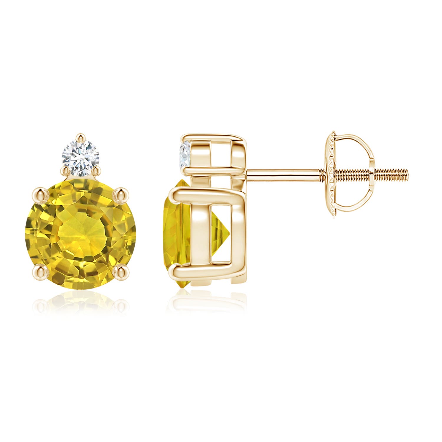 AAAA - Yellow Sapphire / 2.07 CT / 14 KT Yellow Gold