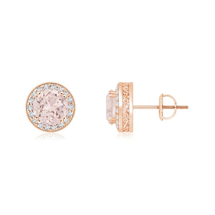 A - Morganite / 0.97 CT / 14 KT Rose Gold