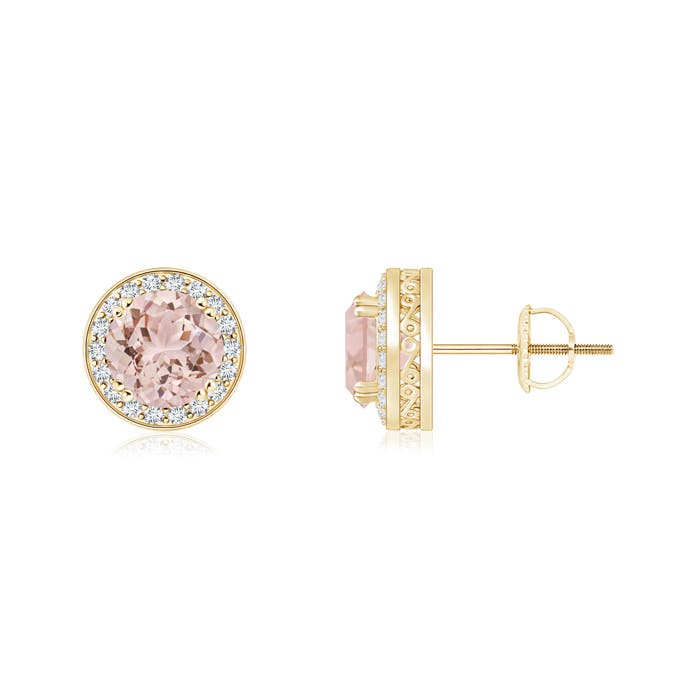 AAA - Morganite / 0.97 CT / 14 KT Yellow Gold