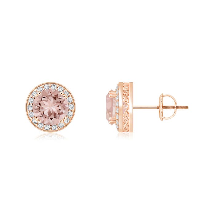 AAAA - Morganite / 0.97 CT / 14 KT Rose Gold