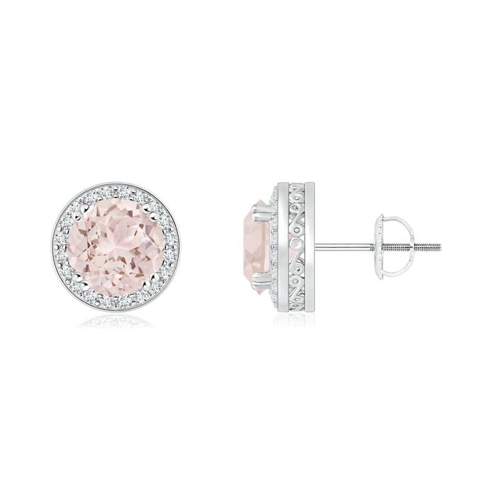 A - Morganite / 1.6 CT / 14 KT White Gold