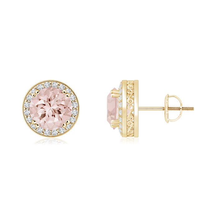 AA - Morganite / 1.6 CT / 14 KT Yellow Gold