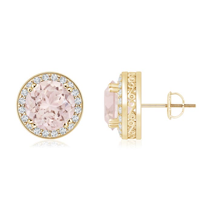 A - Morganite / 2.48 CT / 14 KT Yellow Gold