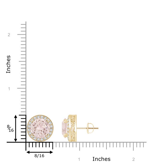 A - Morganite / 2.48 CT / 14 KT Yellow Gold