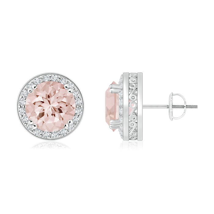 AA - Morganite / 2.48 CT / 14 KT White Gold