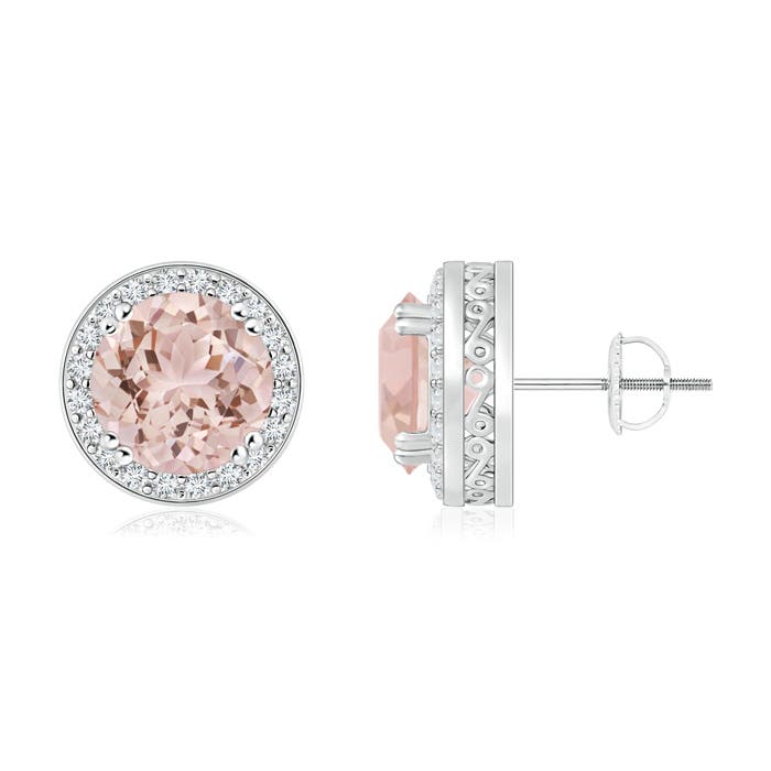 AAA - Morganite / 2.48 CT / 14 KT White Gold