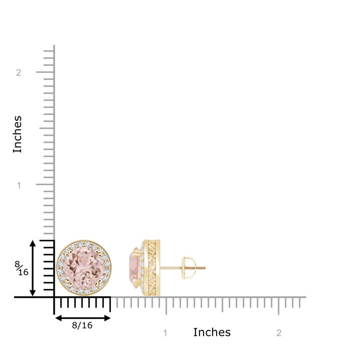 AAA - Morganite / 2.48 CT / 14 KT Yellow Gold