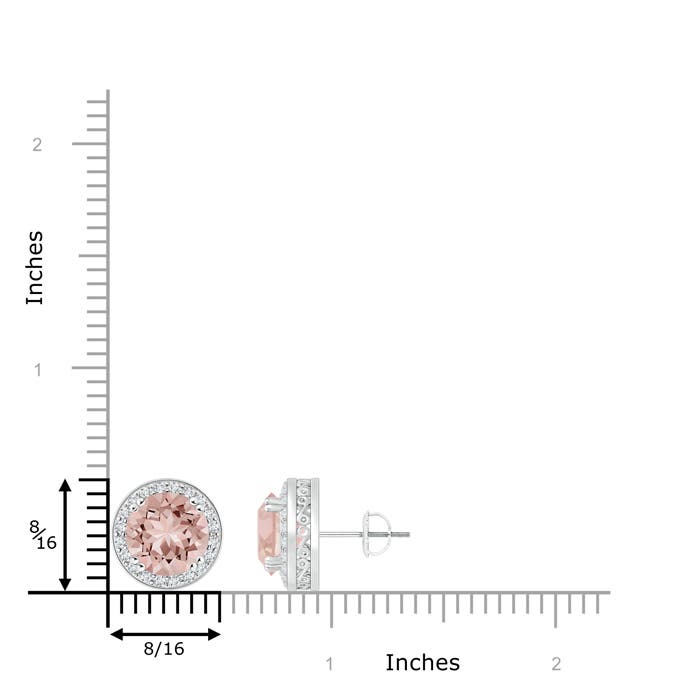 AAAA - Morganite / 2.48 CT / 14 KT White Gold