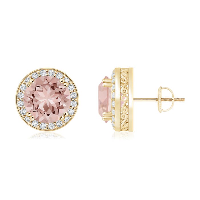 AAAA - Morganite / 2.48 CT / 14 KT Yellow Gold