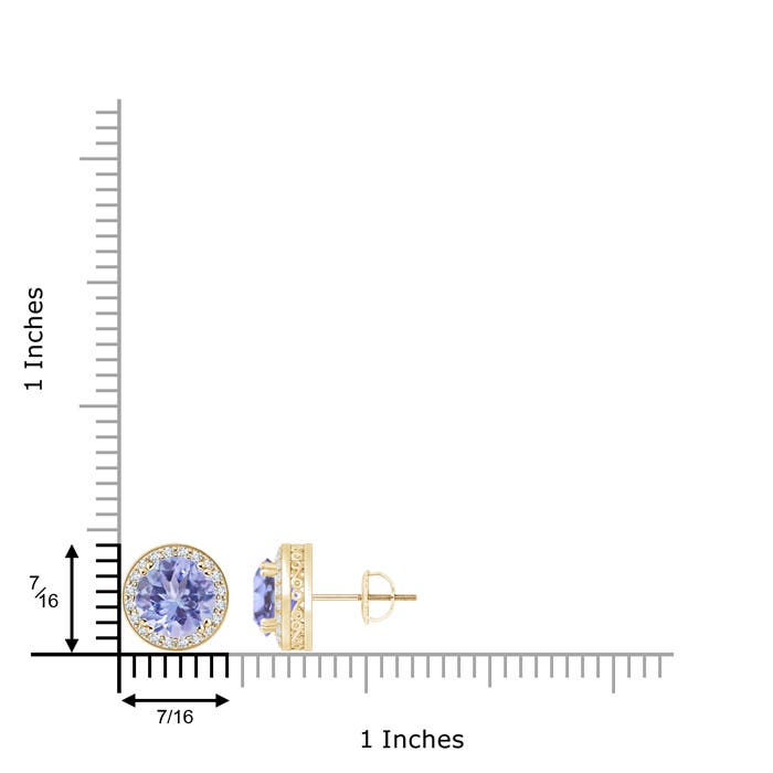 A - Tanzanite / 2 CT / 14 KT Yellow Gold