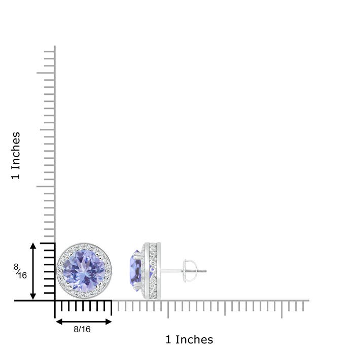 A - Tanzanite / 3.18 CT / 14 KT White Gold