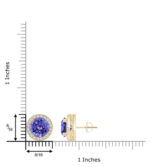 AA - Tanzanite / 3.18 CT / 14 KT Yellow Gold