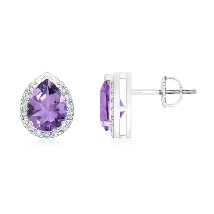 A - Amethyst / 1.35 CT / 14 KT White Gold