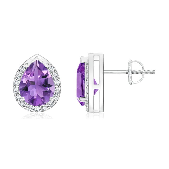 AA - Amethyst / 2.21 CT / 14 KT White Gold