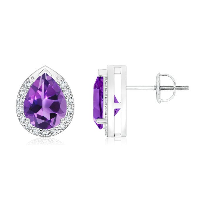 AAA - Amethyst / 2.21 CT / 14 KT White Gold