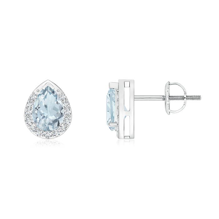 A - Aquamarine / 0.71 CT / 14 KT White Gold