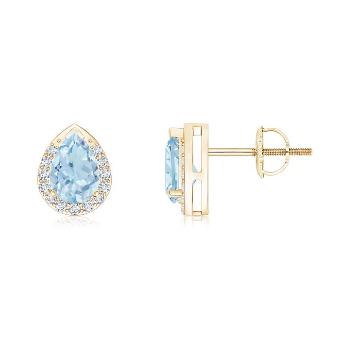 AA - Aquamarine / 0.71 CT / 14 KT Yellow Gold