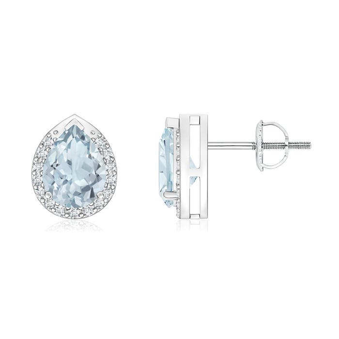 A - Aquamarine / 1.25 CT / 14 KT White Gold