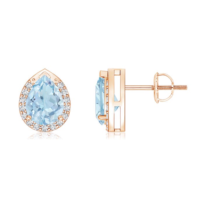 AA - Aquamarine / 1.25 CT / 14 KT Rose Gold