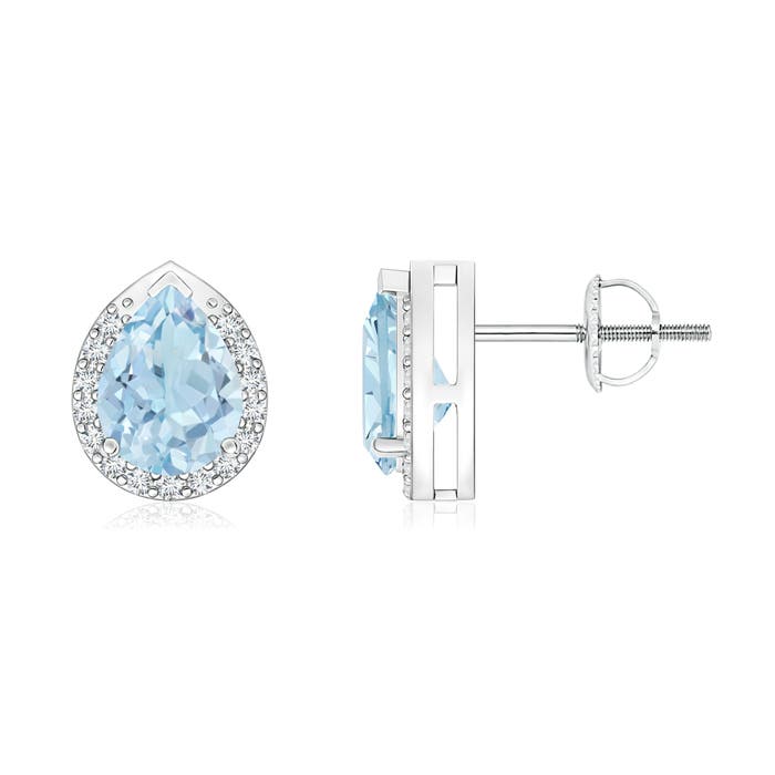 AA - Aquamarine / 1.25 CT / 14 KT White Gold