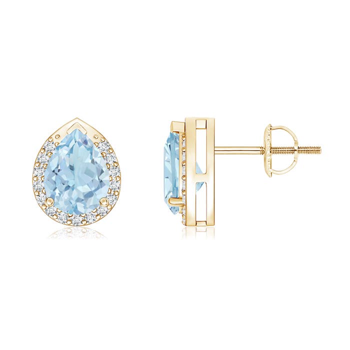 AA - Aquamarine / 1.25 CT / 14 KT Yellow Gold