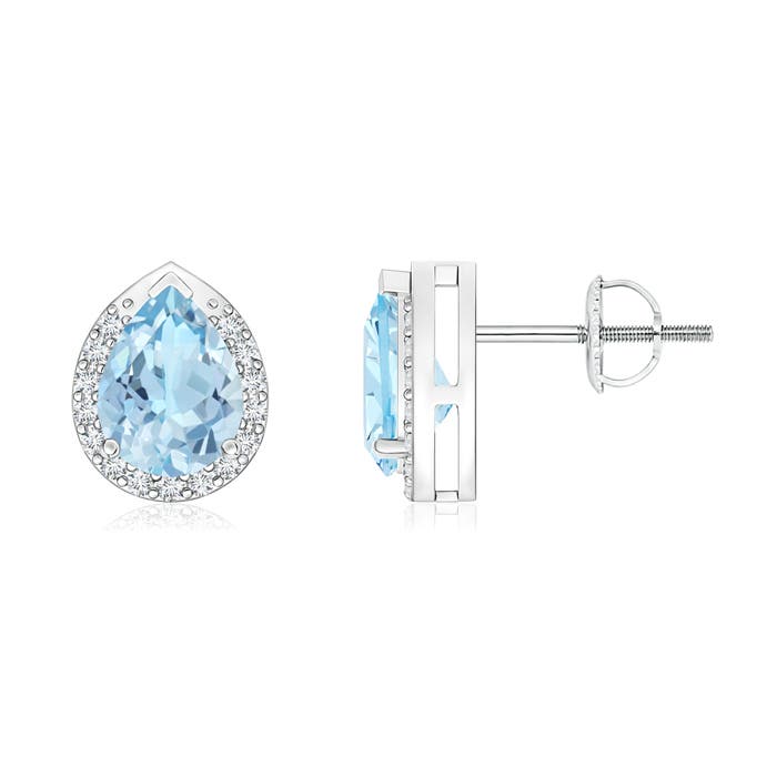 AAA - Aquamarine / 1.25 CT / 14 KT White Gold