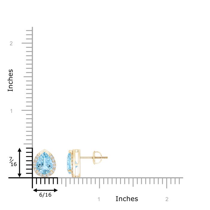 AAAA - Aquamarine / 1.25 CT / 14 KT Yellow Gold