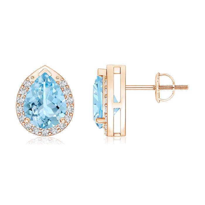 AAAA - Aquamarine / 1.91 CT / 14 KT Rose Gold