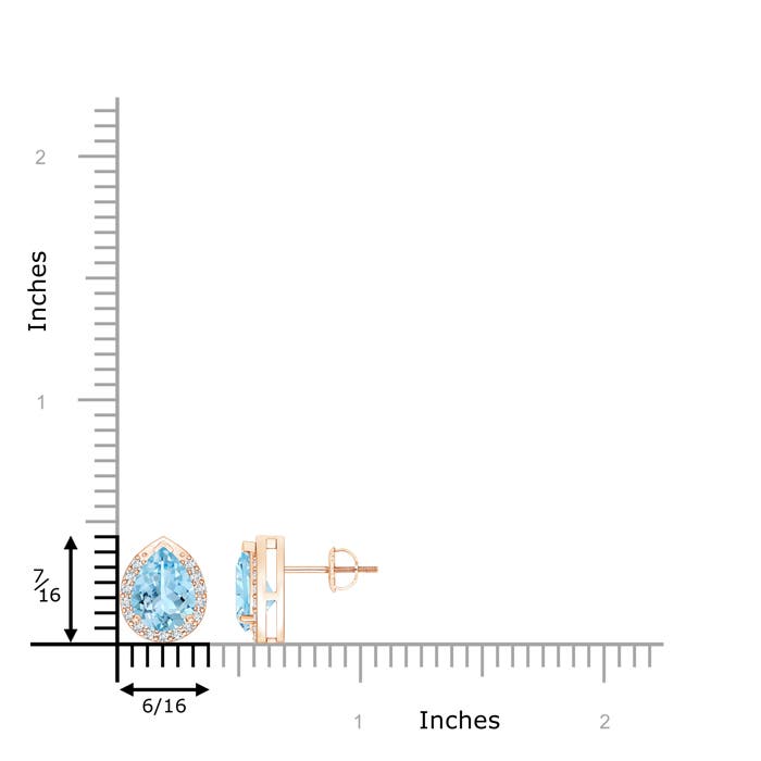 AAAA - Aquamarine / 1.91 CT / 14 KT Rose Gold