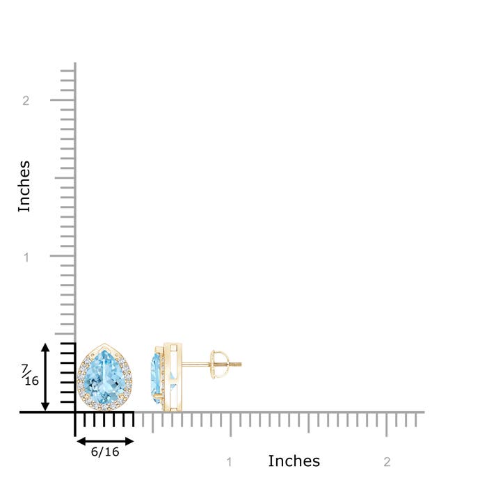 AAAA - Aquamarine / 1.91 CT / 14 KT Yellow Gold