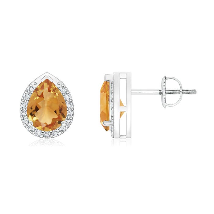 A - Citrine / 1.35 CT / 14 KT White Gold