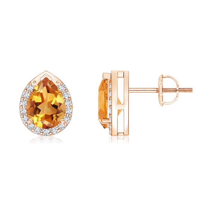 AA - Citrine / 1.35 CT / 14 KT Rose Gold