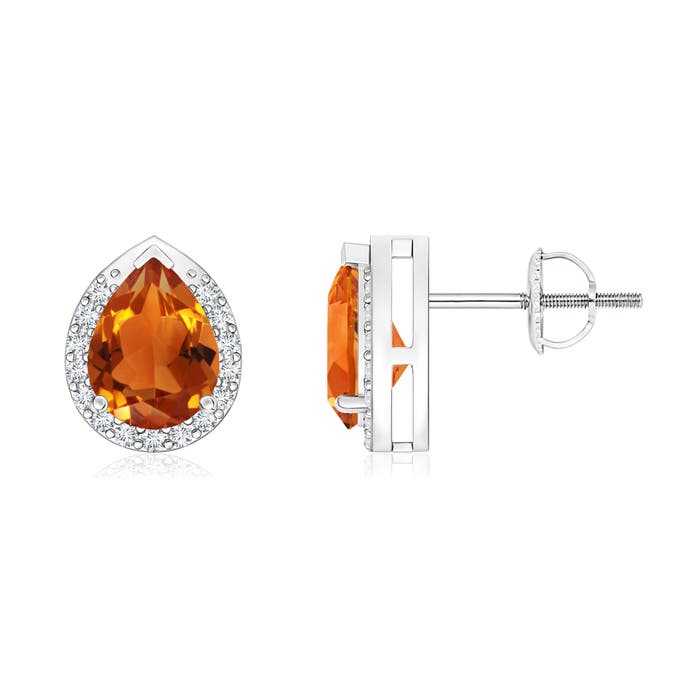 AAAA - Citrine / 1.35 CT / 14 KT White Gold