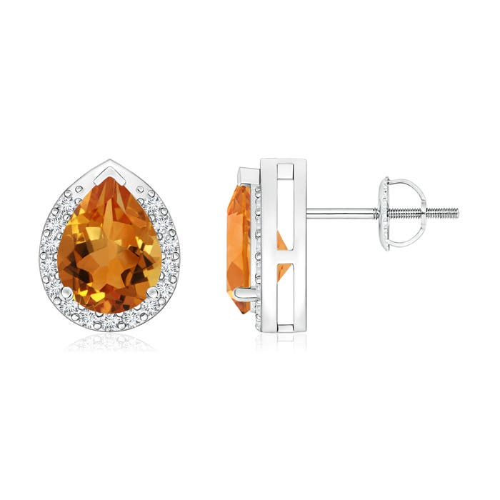 AAA - Citrine / 2.21 CT / 14 KT White Gold