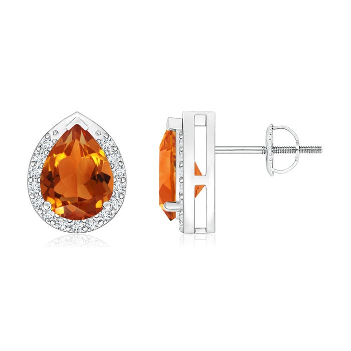 AAAA - Citrine / 2.21 CT / 14 KT White Gold