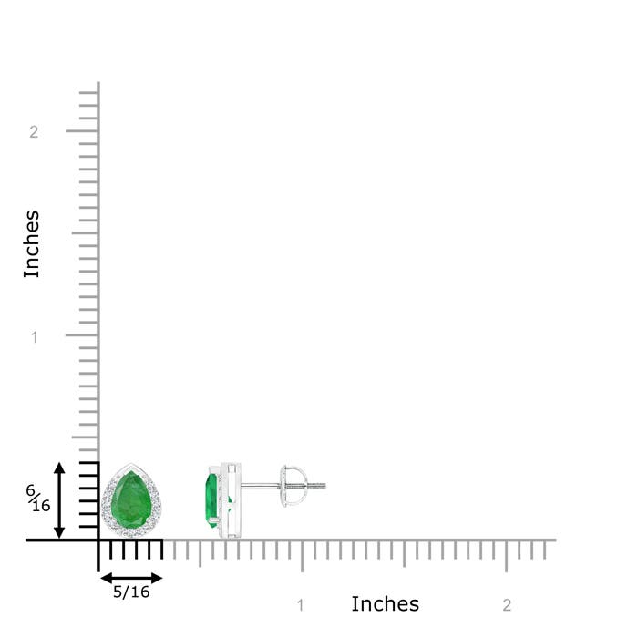 A - Emerald / 0.82 CT / 14 KT White Gold