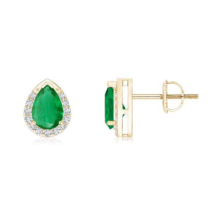 AA - Emerald / 0.82 CT / 14 KT Yellow Gold