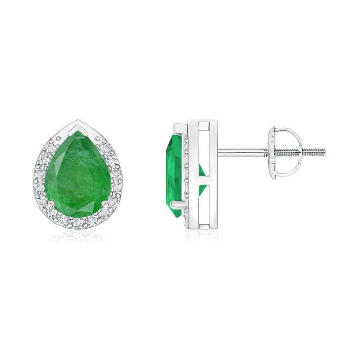 A - Emerald / 1.35 CT / 14 KT White Gold