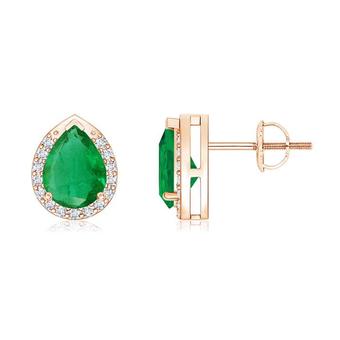 AA - Emerald / 1.35 CT / 14 KT Rose Gold