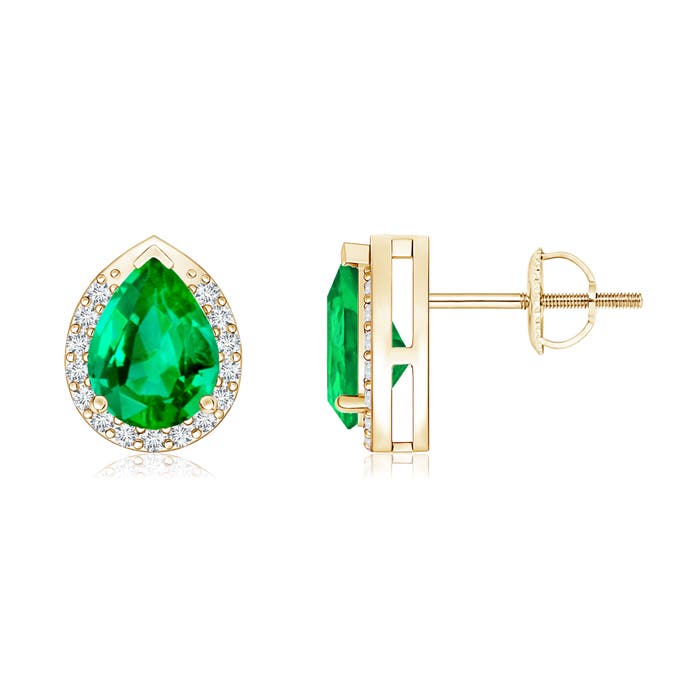 AAA - Emerald / 1.35 CT / 14 KT Yellow Gold