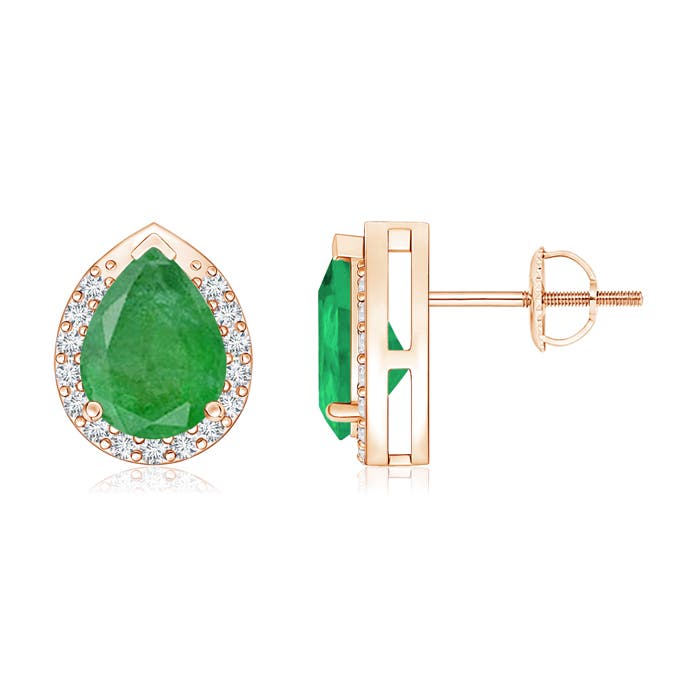 A - Emerald / 2.11 CT / 14 KT Rose Gold