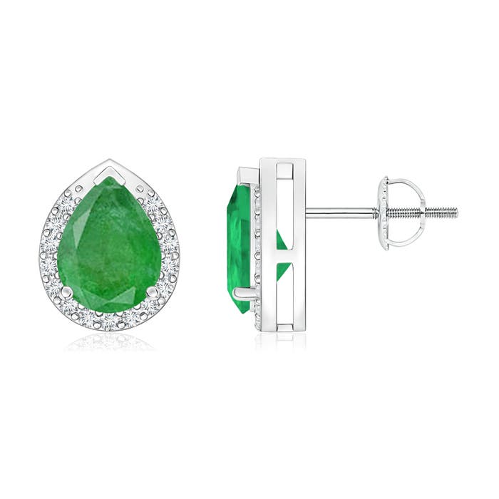 A - Emerald / 2.11 CT / 14 KT White Gold