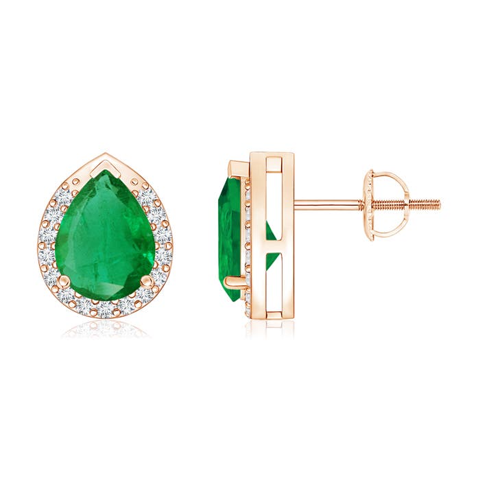 AA - Emerald / 2.11 CT / 14 KT Rose Gold