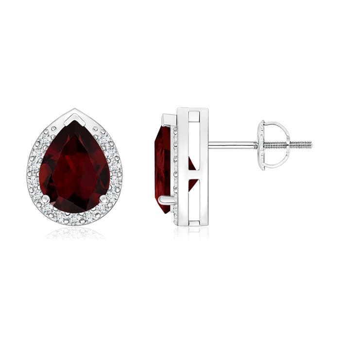 A - Garnet / 2.81 CT / 14 KT White Gold