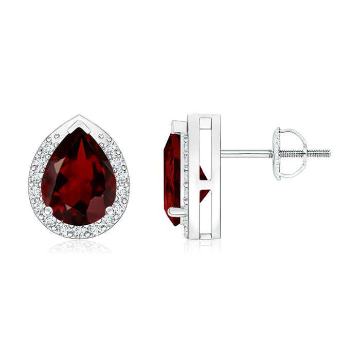 AAA - Garnet / 2.81 CT / 14 KT White Gold