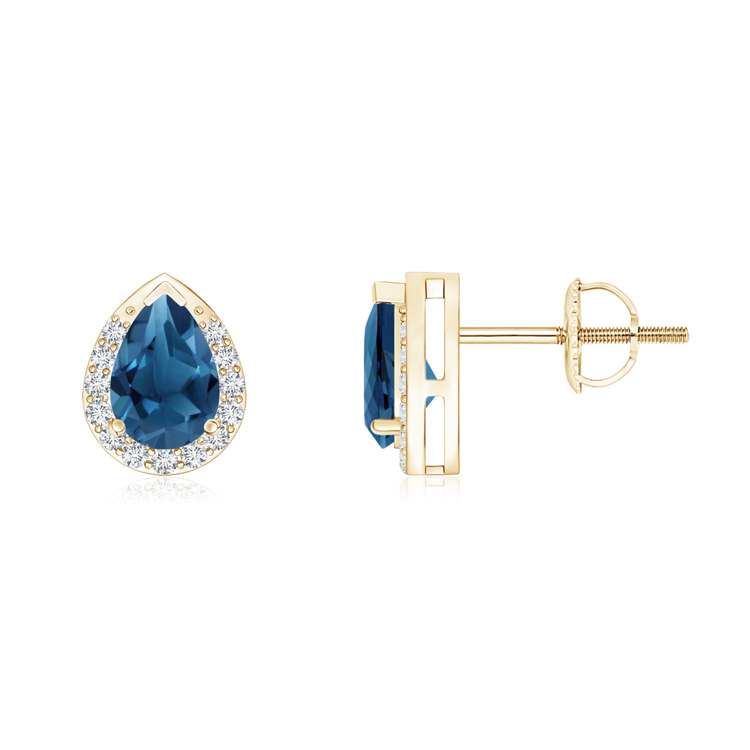 AA - London Blue Topaz / 1.07 CT / 14 KT Yellow Gold