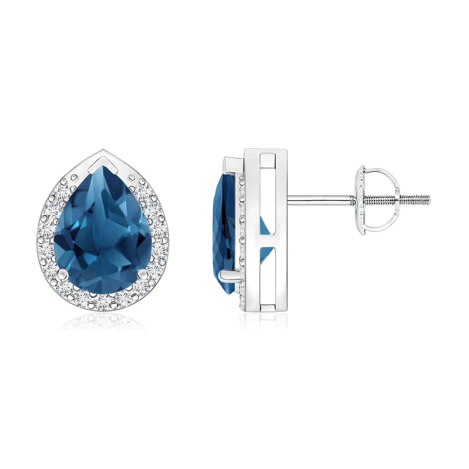 AA - London Blue Topaz / 2.71 CT / 14 KT White Gold