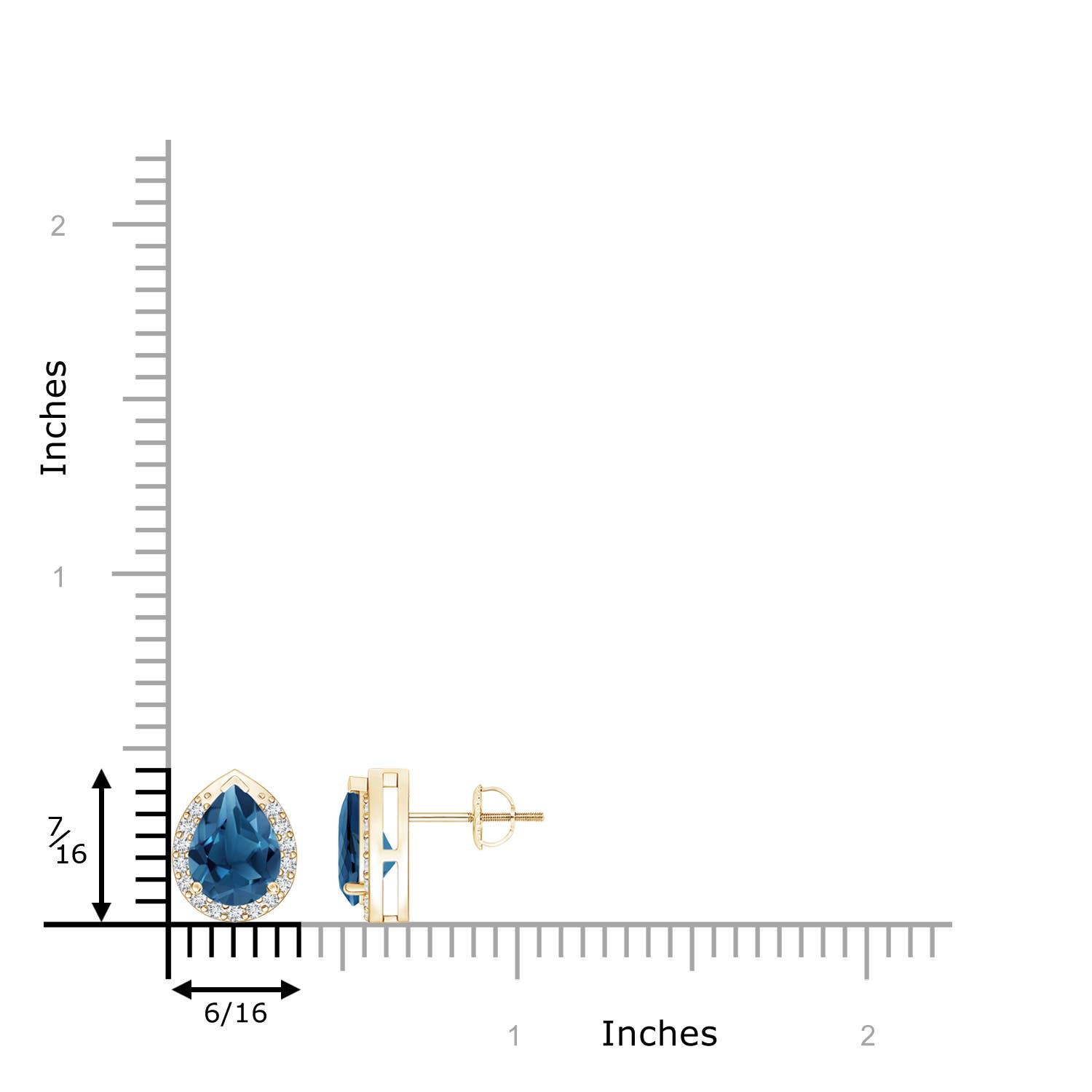 AA - London Blue Topaz / 2.71 CT / 14 KT Yellow Gold