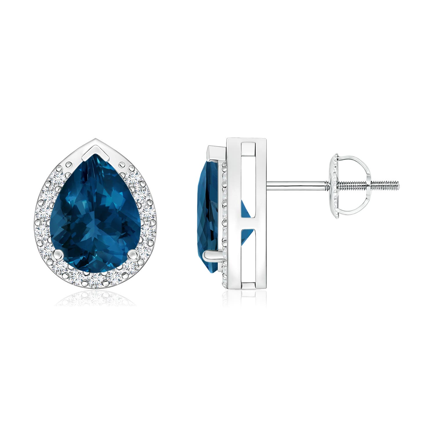 AAA - London Blue Topaz / 2.71 CT / 14 KT White Gold