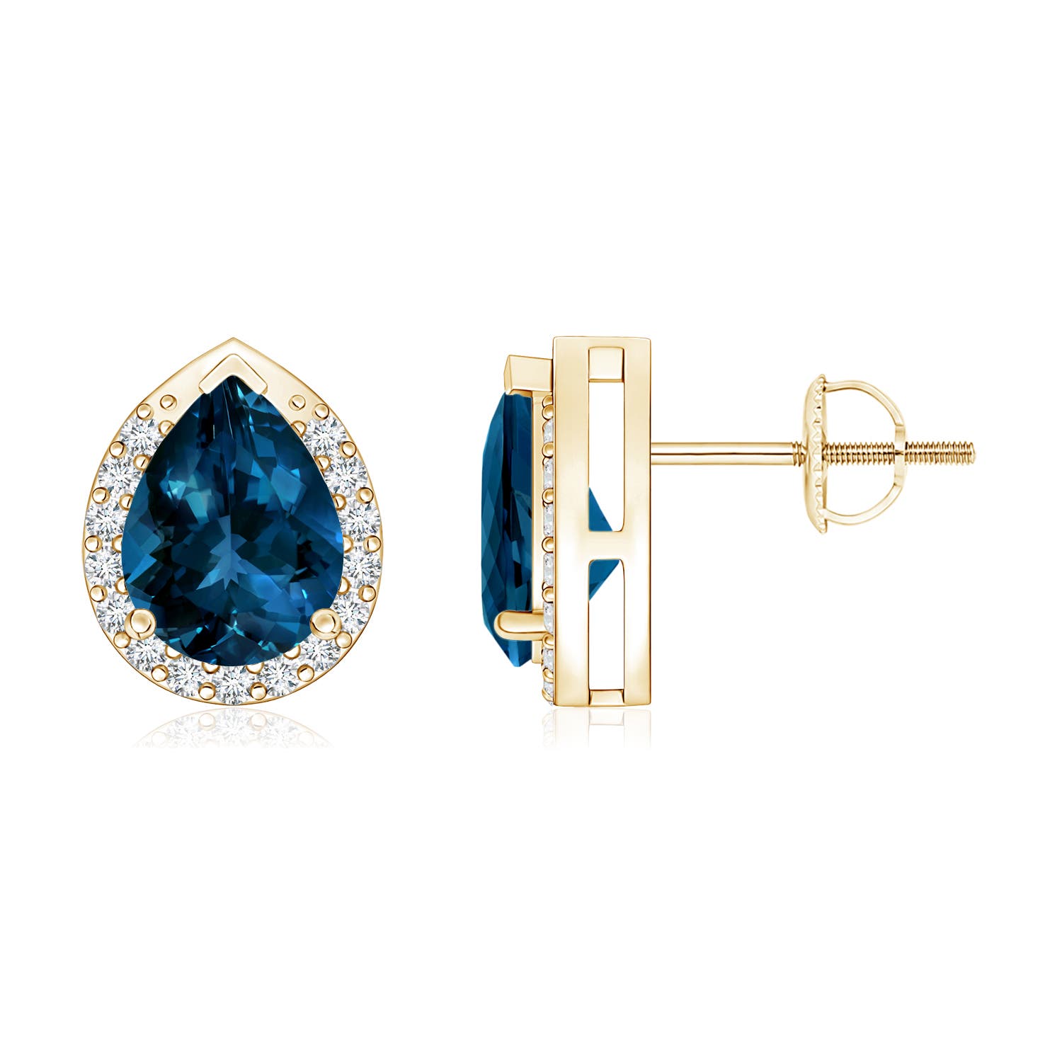 AAAA - London Blue Topaz / 2.71 CT / 14 KT Yellow Gold